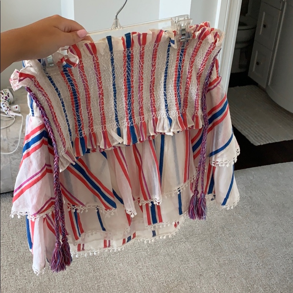 Red Carter Striped Set View 5